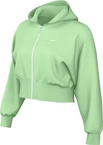NIKE FN2415-376 Sportswear Chill Terry Maglia Lunga Donna Vapor Green/Sail Taglia L