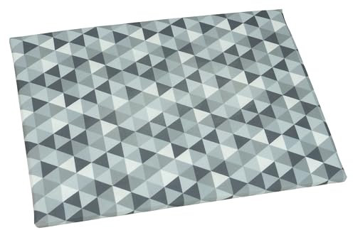 SEMPLIX Bügelunterlage mit rutschhemmender Rückseite, für kleine Bügelarbeiten beim Nähen, Patchworken, Basteln, Plotten und Sticken Zuhause & Unterwegs, 30 x 40 cm (Stein/Grau)