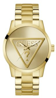 Guess Herren Analog Quarz Armbanduhr Badge