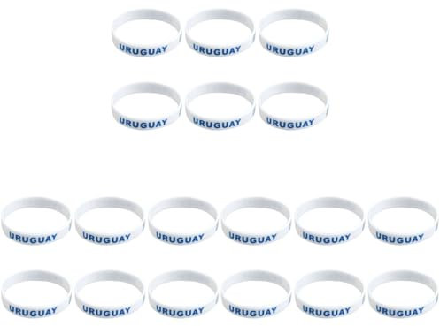 VANZACK 18 Stk Länderflaggen-Armband Fußballarmbänder motivierende Armbänder Europapokal-Armband für Sportwettkämpfe weiße fußball Land Länder