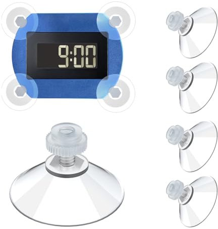 CloudValley [Reusabel Saugnapf Kompatibel mit Needit Park Lite Parkscheibe, Hitzebeständig Starke Haftkraft Ersatz Klebepads, Starke Aufkleber Parkuhr Klebepad Set für Windschutzscheibe, 4 Stück