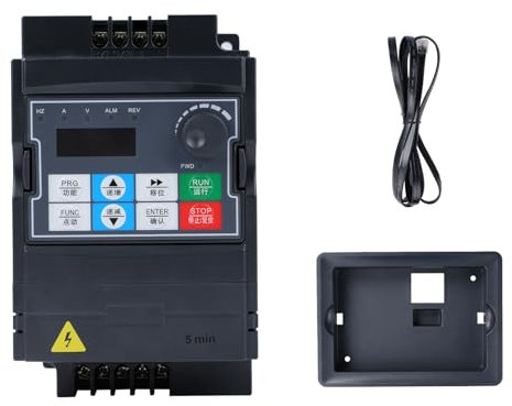 3kw Variateur de frequence 220V Entrée monophasée 220V Sortie triphasée 220V Variateur de fréquence VFD Tableau de commande amovible modèle 230VEE (avec câble d'extension 1.5m)