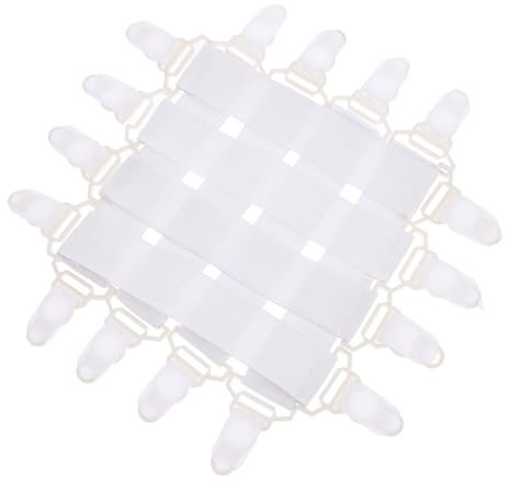 QUMIIRITY 8stücke Bettlakenhalter Bettlakenspanner Bettlakenklammern Spannbettlakenklammern Bettlakenverschlüsse Bettlakenhalterbänder Bettlakenverschlüsse Bettgurte Für Bettlaken