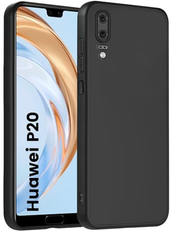 HuwaiH Handyhülle für Huawei p20 Hülle, Anti-Schock, Antikratzer, Anti-Rutsch Schutzhülle, Unterstützt kabelloses Laden, Anti-Fingerabdruck Case für Huawei p20(Schwarz)