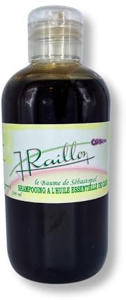 Shampoo Jeans Raillon | Natürliches beruhigendes Naturöl mit ätherischem Wacholz, Waldkiefer & Schwarzkümmel | gereiztes Kopfleder, Schuppen, Juckreiz | weiches und glänzendes Haar