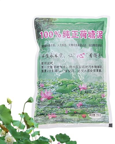 Aquatic Soil For Pond Plants, Lotuss Flower Pond Mud, Water Plant Growing Medium, Aquatic Compost Fertilizer Nutrition For Soil, Natural Nutrition Clay For Lotuss, Water Lilies, Garden Supplies, 200ml