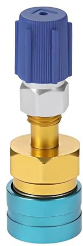 A/C Refrigerant Adapter - R1234YF to R134A Couplers, Brass Quick Connectors | High Pressure Conversion Fittings with Secure Seal, Air Conditioning Charging Accessory