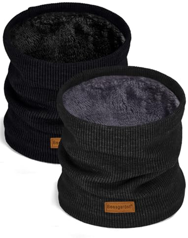 Beesgarden Winter Halsschlauch Herren, Halswärmer Halstuch Männer Gesichtsschal Damen Herren, Winddichte Kreisschlaufenschals