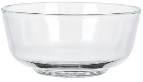 HOODANCOS Large Glass Fruit Salad Bowl Food Serving Glass Tableware for Kitchen and Dining, Sturdy Dessert and Salad Serving Bowl for Home Use