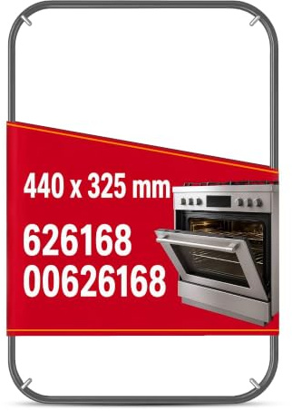 Backofen Dichtung 440x325 mm mit 4 Haken | Backofen Gummidichtung mit Originalcode 626168 00626168 10034227 für Bosch für Balay für Constructa für Siemens für Neff