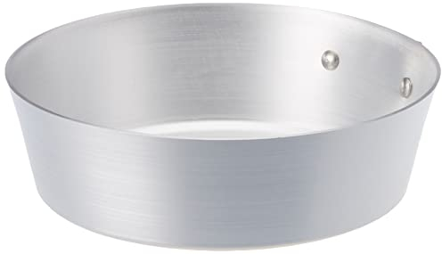 Pentole Agnelli Family Cooking Alluminio Tortiera Conica con Anello, Argento, 16 cm