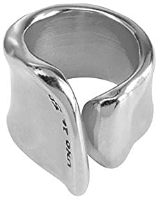 Uno de 50 Metallring, beschichtet mit Sterlingsilber.