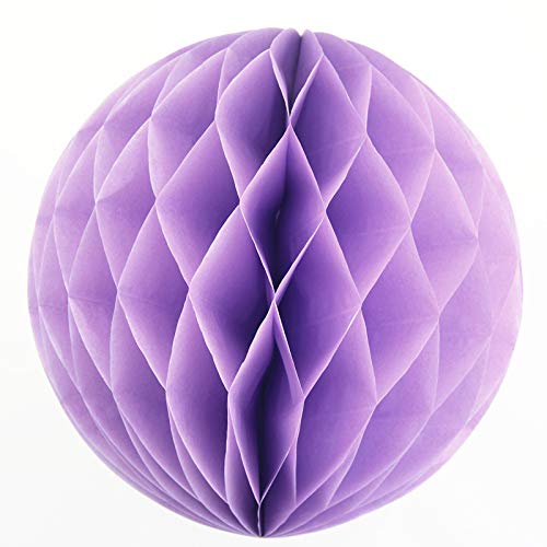 10 Wabenbälle 30cm Set ( flieder 462H ) // Waben Ball Honeycomb Papier Hänge Deko Laternen Dekoration Bälle Pompons PomPom Party Hochzeit Raumdeko