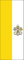 flaggenmeer® Flagge Vatikan 120 g/m² ca. 200 x 80 cm mit Hohlsaum für Ausleger