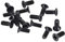 sourcing map M4 x 10mm Phillips Screw Fastener Black for Laptop PC TV Fan Switch 50pcs