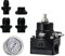 PQY Kraftstoffdruckregler AN8 Feed & AN6 Rücklaufleitung + 0–160 PSI Messgerät Set schwarz