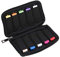 vellgo USB Flash Drive Case - Soft Material Thumb Drive Holder Organizer, USB Stick Travel Organizer, Portable Electronic Accessories Bag for USB Drive with 10 Slots