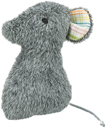 Trixie Mouse, Plüschmaus, Katzenspielzeug mit Baldrian, 12 cm, Maus, Bälle