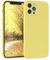 EAZY CASE - Silikonhülle für iPhone 12 Pro Hülle Silikon Case Gelb weich stoßfeste Handyhülle iPhone 12 Pro Schutzhülle mit Kameraschutz Dünn Premium Schutz Cover TPU Phone Bumper in Pastellgelb