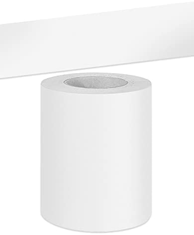 VisitRyl Bordo decorazione autoadesiva rimovibile per cucina bagno piastrelle adesivo per pareti autoadesiva Bianco satinato 10cm X 500cm