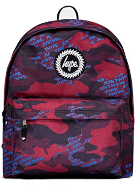 hype Unisex Rucksäcke für Schule, Zuhause, Bt, Arbeit, Wochenende Backapacks, Rot