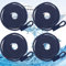4 Pièces Cordes de Protection pour Bateau, Cordon Elastique Amarre, Ligne de Quai de Bateau avec Œil, pour Ponton, Jet Ski, Kayak, Canoë, Bateau à Moteur, 6mm*1.5m, Bleu Marine