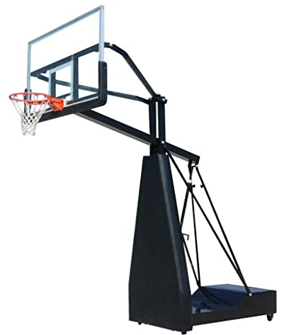 Basketball Stand Outdoor Mobile Hand-crank Lift Solar Lighting Leisure Basketball Hoop, 45cm Standard Basketball Hoop For Adults (Color : A1, Size : 1.8x1.05m/5.9x3.44ft)