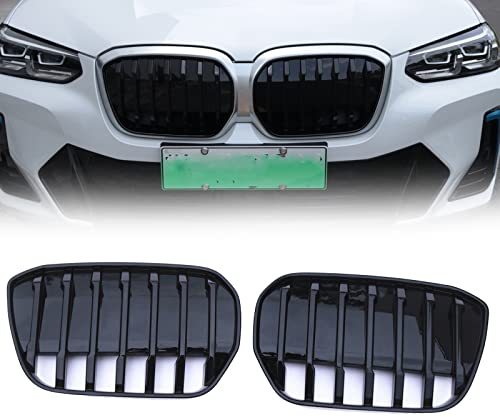 FORREC Frontgitter Auto Frontstoßstange Mesh Grills Front Kidney Grille Racing Grills Für BMW IX3 2022