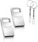 Chiavetta USB 2.0 64 GB, Mini Chiavetta USB 64 GB USB Key 64GB Penna USB 64GB USB Flash Drive 64 giga per Laptop, PC, Auto, Smart TV ect.（Argento* 2 pezzi）