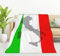 HGOD DESIGNS Decke mit italienischer Flagge, die Kontur des italienischen Territoriums ist auf die Flagge gedruckt, Überwurf, Decke, Dekoration, gemütlich, warm, für Zuhause, Schlafzimmer, Sofa, Büro,