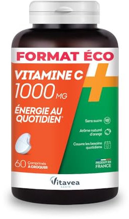 Vitavea Vitamine C 1000 mg 60 Comprimés à Croquer