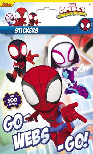Design Group Kreatives Bastelset für Kinder, Spidey und Freunde, 500 Aufkleber, ab 3 Jahren