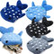 4 Pieces Cute Shark Wallet, Mini Headphone Bag, Fancy Pouch, 4 Colours, Animal Zipper, Key Ring, Coin Purse, Cute Little Plush Wallet, Cosmetic Bag