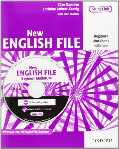 New English File: Beginner: Workbook with key and MultiROM Pack: Six-level general English course for adults