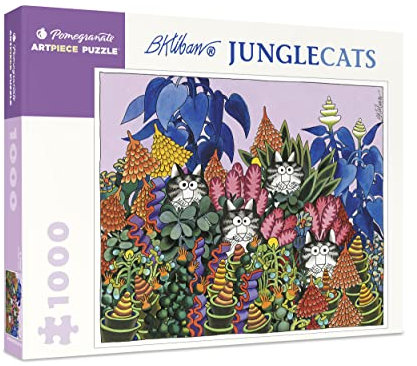 Pomegranate 1000 Teile Puzzle für Erwachsene, B. Klibans Dschungelkatzen, mattes Finish, eng anliegend, Katzenpuzzle