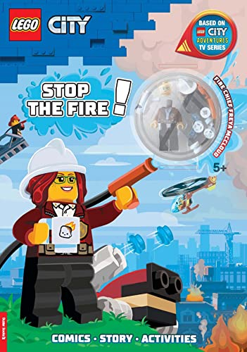 LEGO® City: Stop the Fire! Activity Book (with Freya McCloud minifigure and firefighting robot): Activity Book with Minifigure (LEGO® Minifigure Activity)