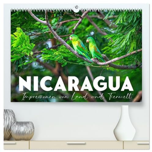 Nicaragua - Impressionen von Land und Tierwelt. (hochwertiger Premium Wandkalender 2026 DIN A2 quer), Kunstdruck in Hochglanz: Zwischen Pazifik und Karibik. (CALVENDO Orte)
