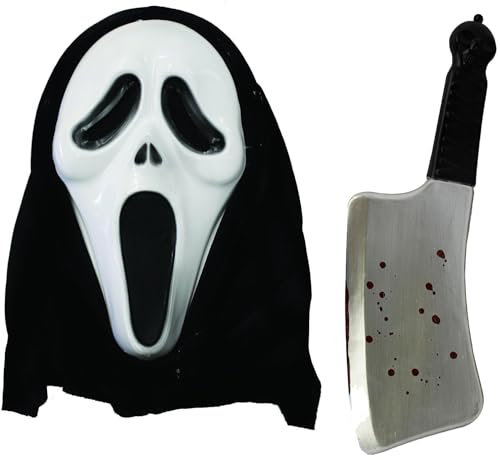 I LOVE FANCY DRESS MICHAEL MYERS RUBBER LATEX MASKE MIT BLUTIGEN MESSER