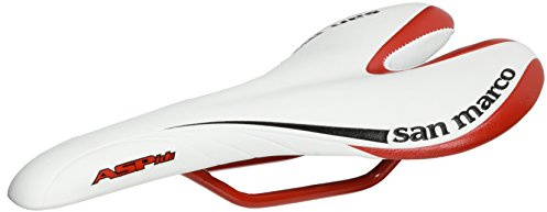 MSC Bikes Fahrradsattel San Marco Aspide Sattel, Rennrad & Mountainbike, Unisex-Erwachsene, Metallic Grau, Kunststoff, Composite, PU-Polster, 278 x 134 mm, 202 g