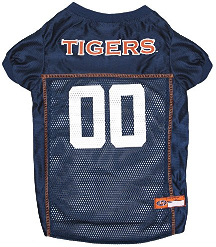 Pets First NCAA College Auburn Tigers Mesh Jersey for DOGS & CATS, Small.Licensed Dog Jersey with your Favorite Football/Basketball College Team