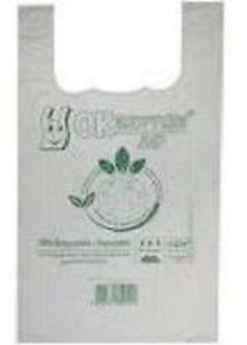 NAZUSA Shopper Biodegradabili Compostabili cm 27+16x50 - Scatola da 500 sacchetti, a Norma EN13432