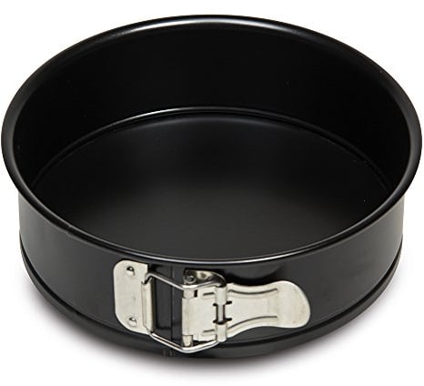 Guardini, Gardenia, Molde para Tarta Desmontable, 22 cm. Material: Acero con Revestimiento Antiadherente, Color Negro.