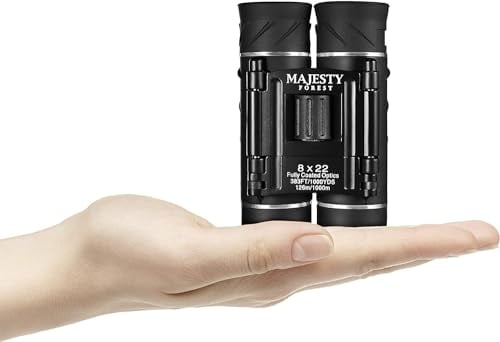 Majesty Forest® Mini Fernglas - Kompakt, klein und leicht - Taschenfernglas zum Wandern und Reisen - geeignet für jung und alt (8x22)