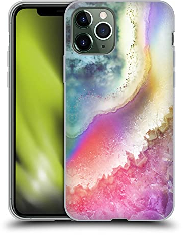 Head Case Designs Offizielle Monika Strigel Funky Amethyst Gelhülle [Militärischer Schutzgrad] Kompatibel Mit Apple iPhone 11 Pro Und Kompatibel Mit MagSafe