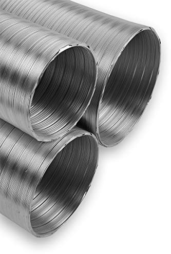 Unbekannt 5m Aluflexrohr DN 250 mm, Aluminium, Lüftungsrohr, Silber, 1 Stück