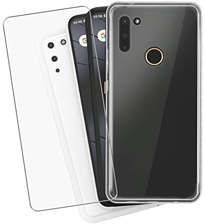 JIENI Hülle Für Shantime Gigaset GS4 (6.3) + gehartet glas Schutzfolie,Weiche Silikon Handyhülle,Schutzhülle Anti-Scratch Handytasche,TPU Cover+Gehärtetes Glas