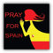10cm! Klebe-Folie Wetterfest Made-IN-Germany Virus Pray for Spain G2252 UV&Waschanlagenfest Auto-Aufkleber Sticker Decal