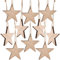 Logbuch-Verlag 10 große Sterne Holzsterne zum Aufhängen Baumschmuck Weihnachten Natur braun Anhänger aus Holz Christbaumschmuck Weihnachtsbaumanhänger 15 cm
