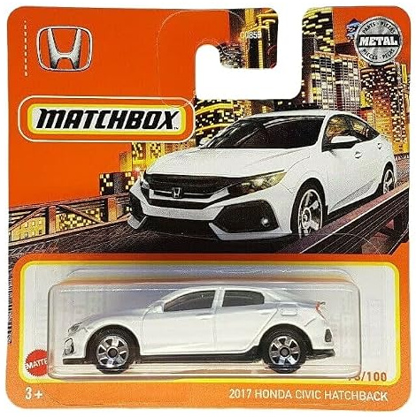 Matchbox - 2017 Honda Civic Hatchback - MBX 98/100 - GXN16 - Short Card - Superfast Lesney - weiss - Mattel 2021