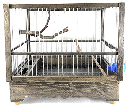 Liudan Vogelkäfig Hölzerner Vogelkäfig Vogelvoliere ​Vogelhaus